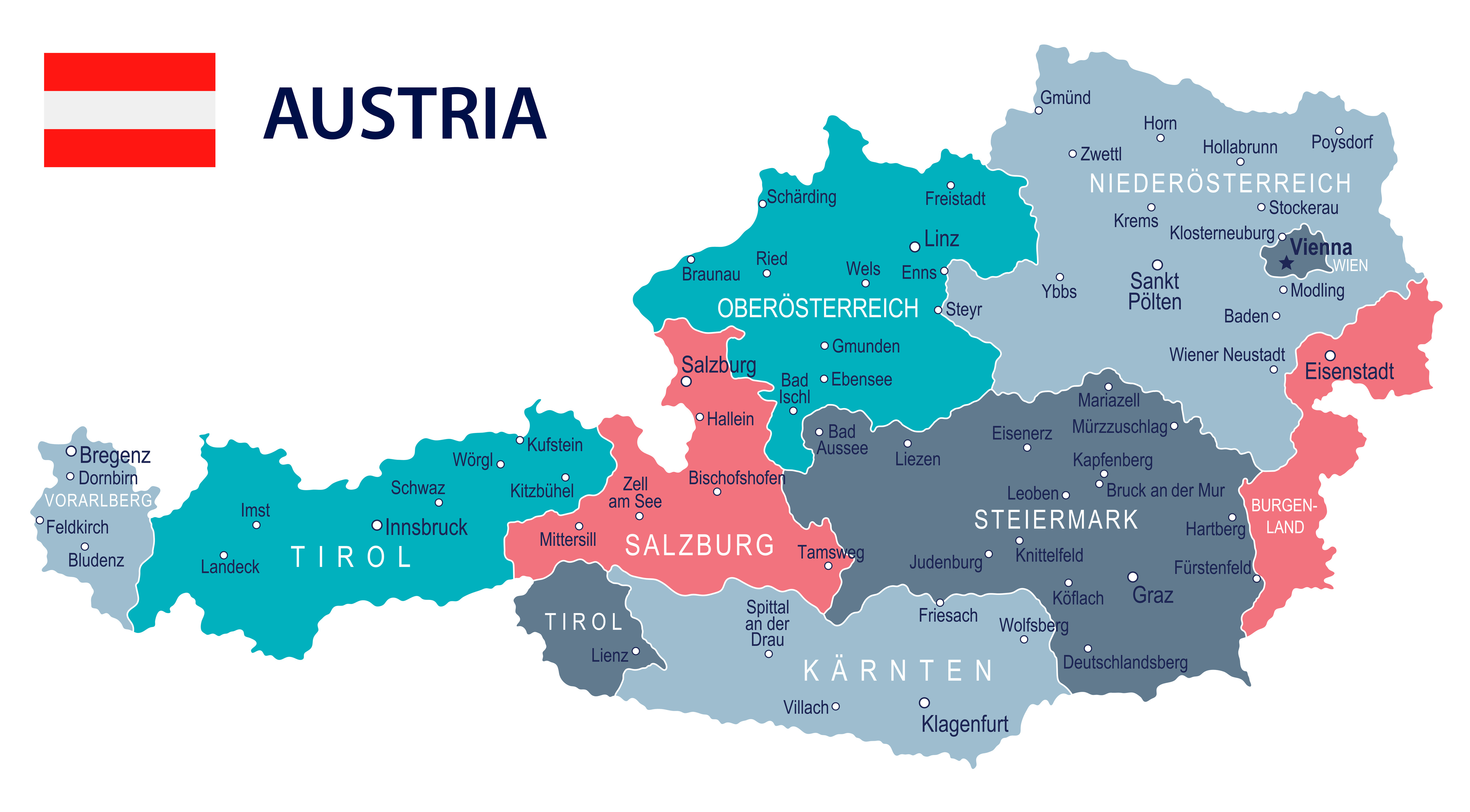 Mapa austrii